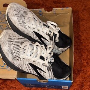 Brooks Black and White Athletic Shoes
